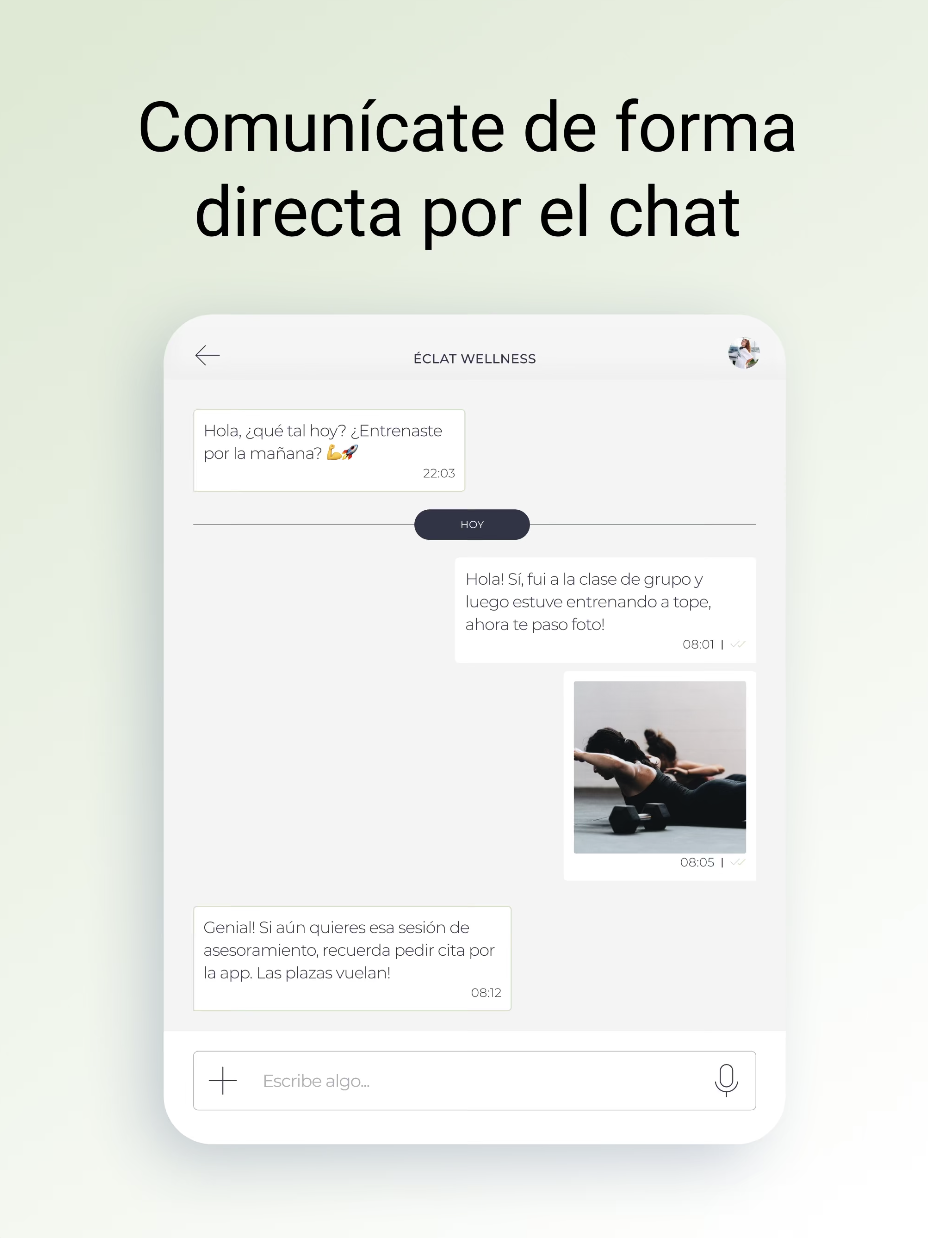 Habla con tu profesional cuando lo necesites